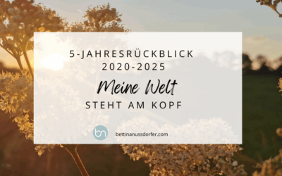 Mein 5 Jahresrückblick 2020 bis 2025: Meine Welt steht am Kopf