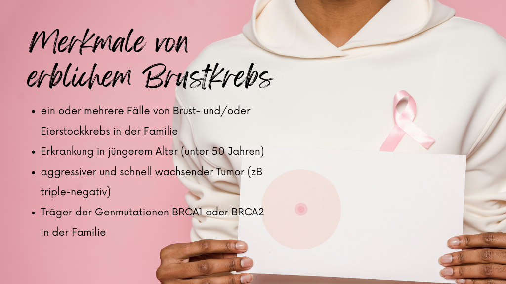 Merkmale von erblichem Brustkrebs