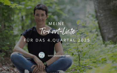 Meine To-want-Liste für das 4. Quartal 2025
